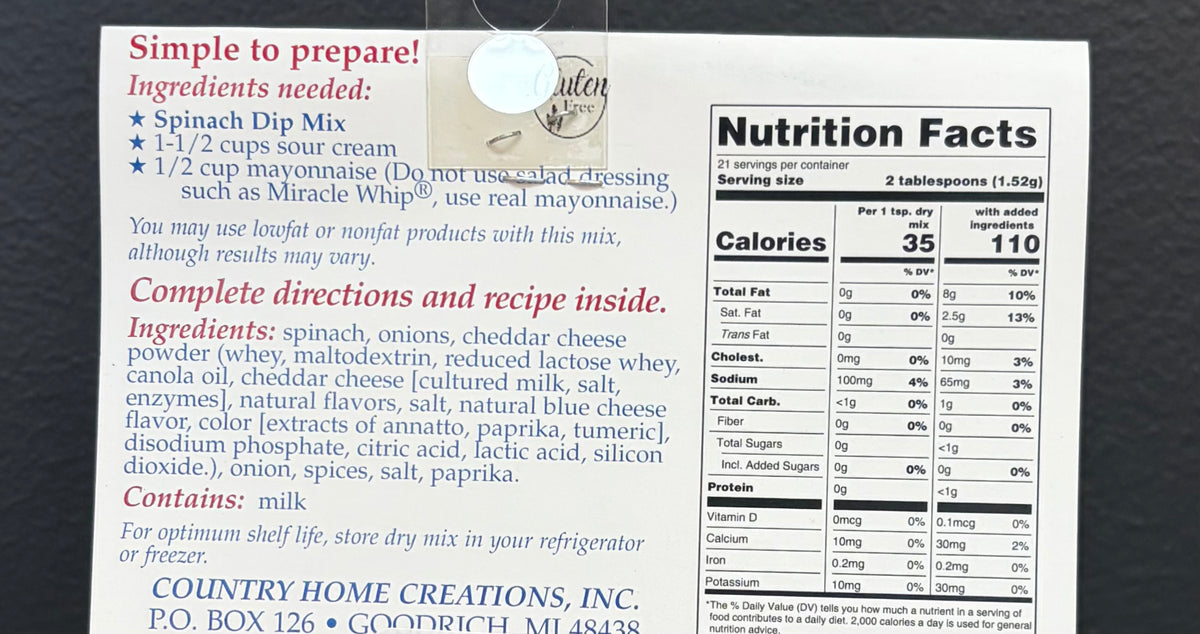 Spinach Dip Mix