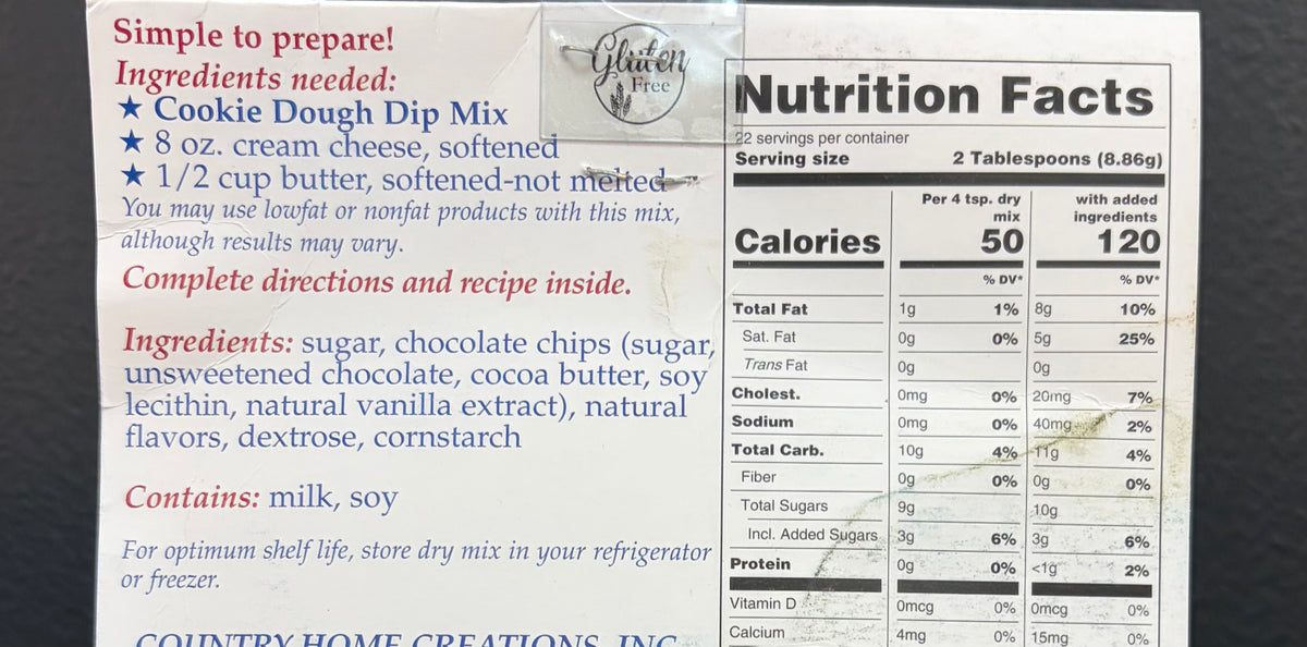 Cookie Dough Dip Mix