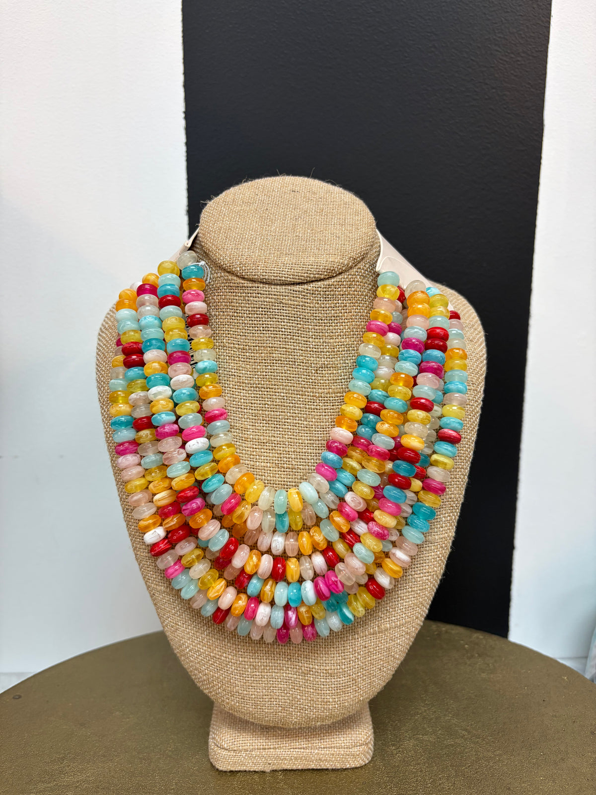 Seven Strand Multi Bead Necklace