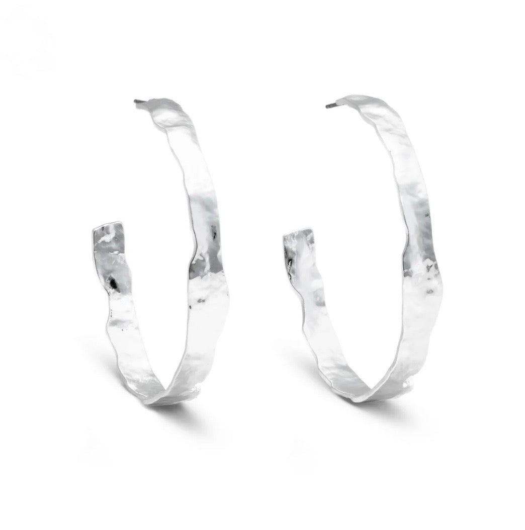 Wendy Silver Hoop Earring