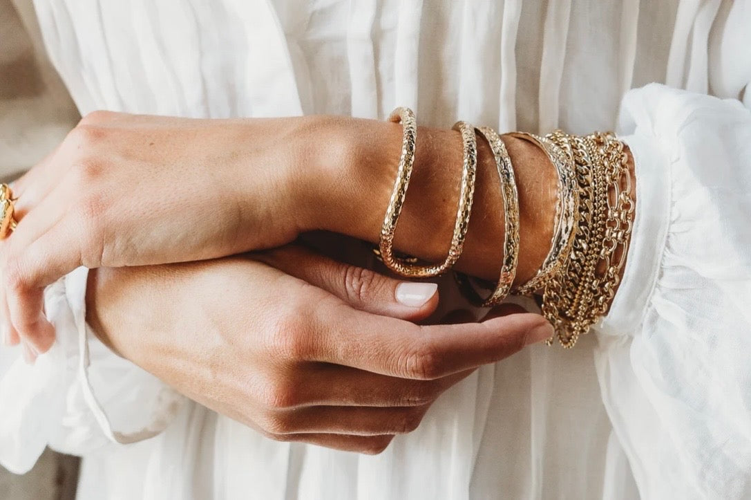 Betsy Gold Open Cuff Bracelet