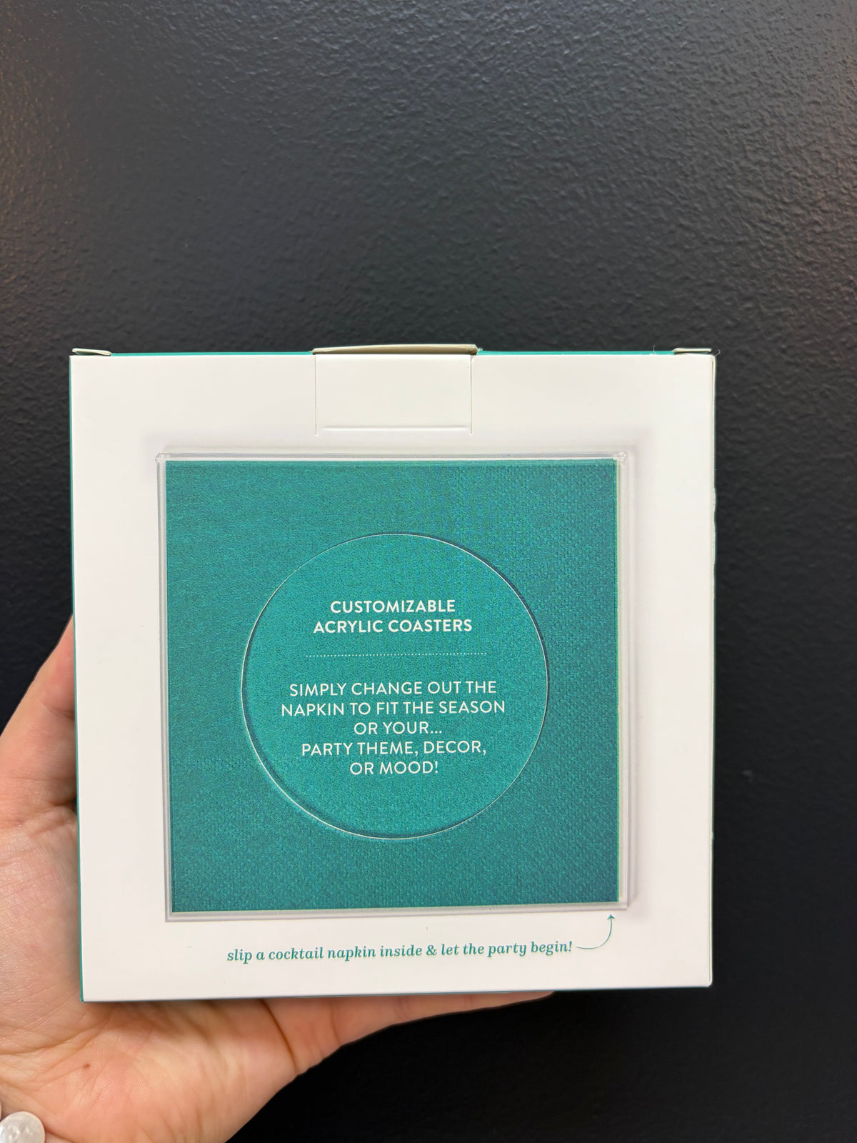 Acrylic Cocktail Coasters in Gift Box