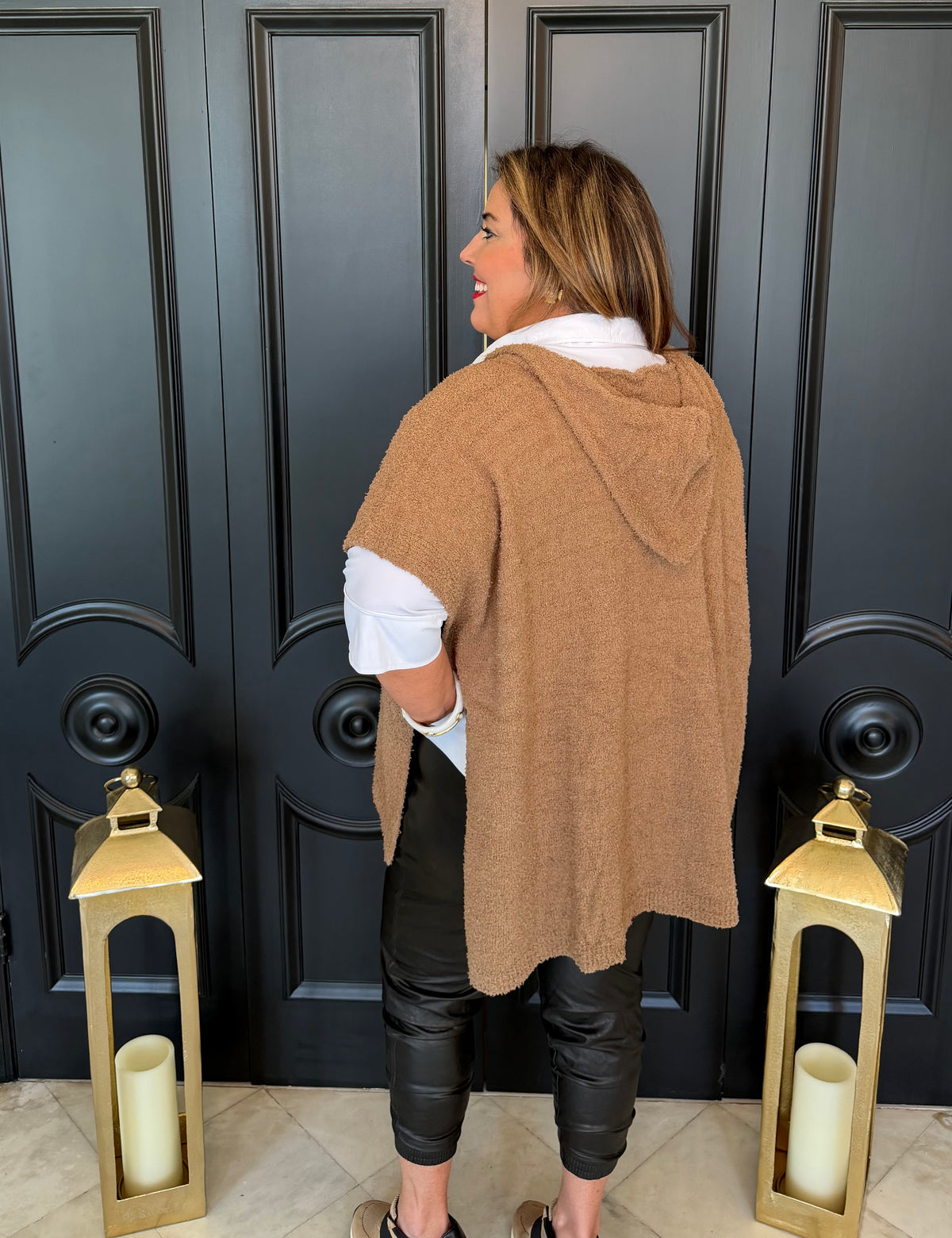 Always Cozy Hooded Poncho