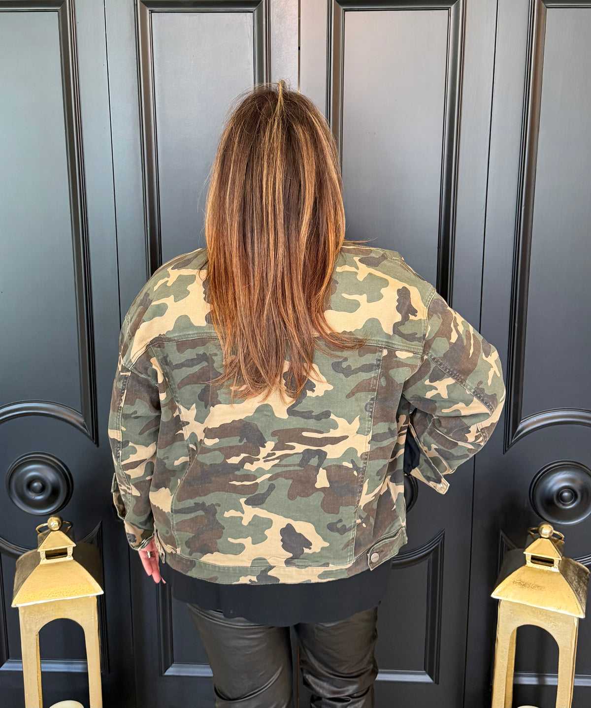 Camo Oversized Stretchy Jacket