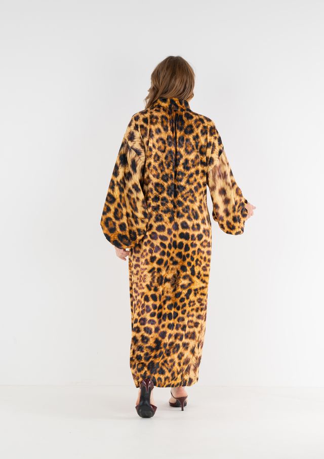 Leopard Jacquard Fiona Dress