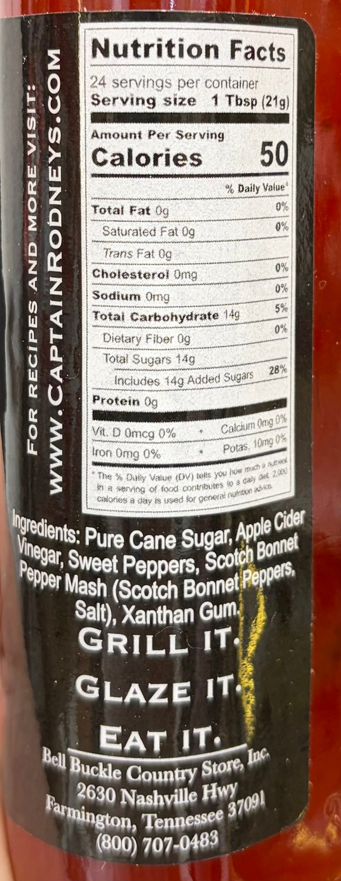 Captain Rodney's Boucan Glaze 18oz