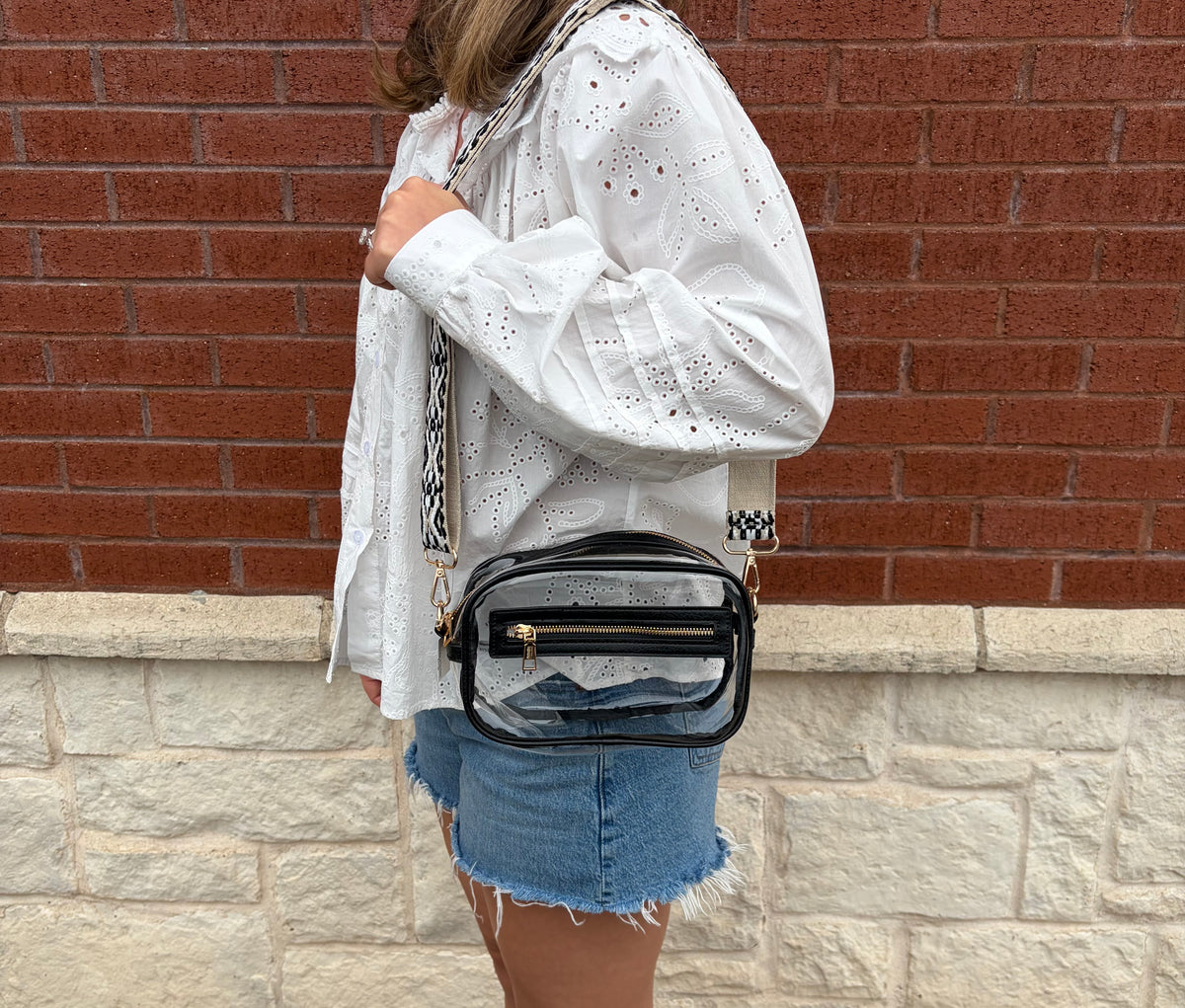Clear Bag w/ Two Zipper Entry