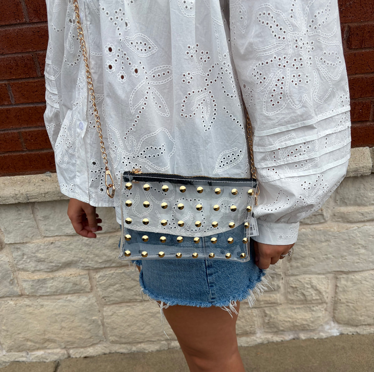 The Sloane Envelope Crossbody w/ Stones