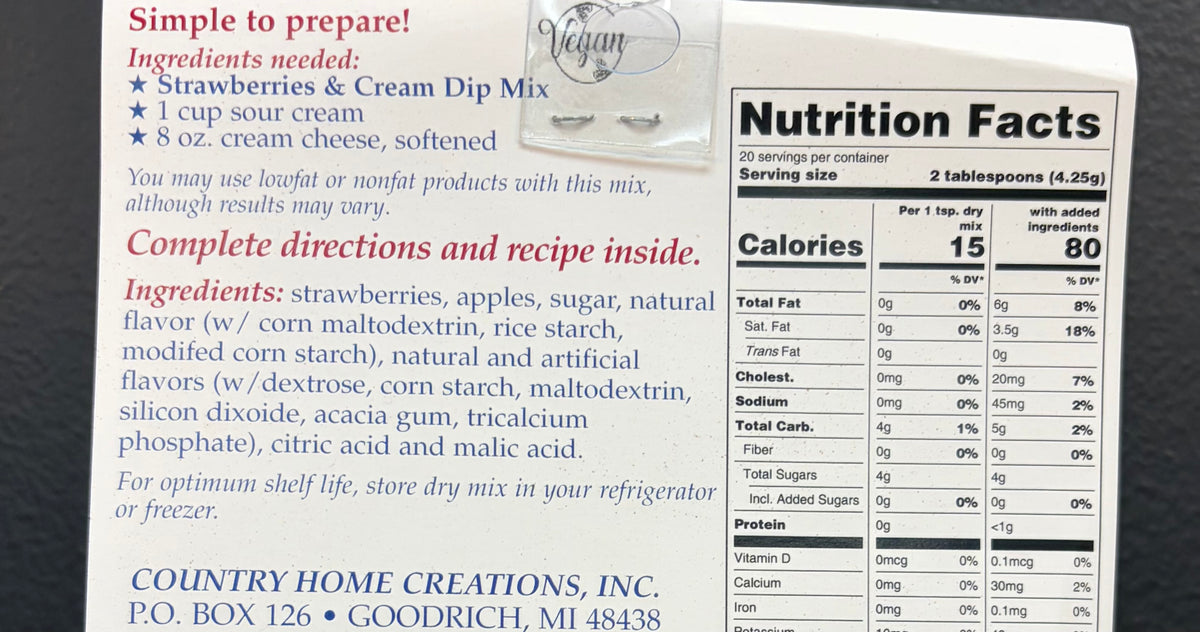 Strawberries & Cream Dip Mix