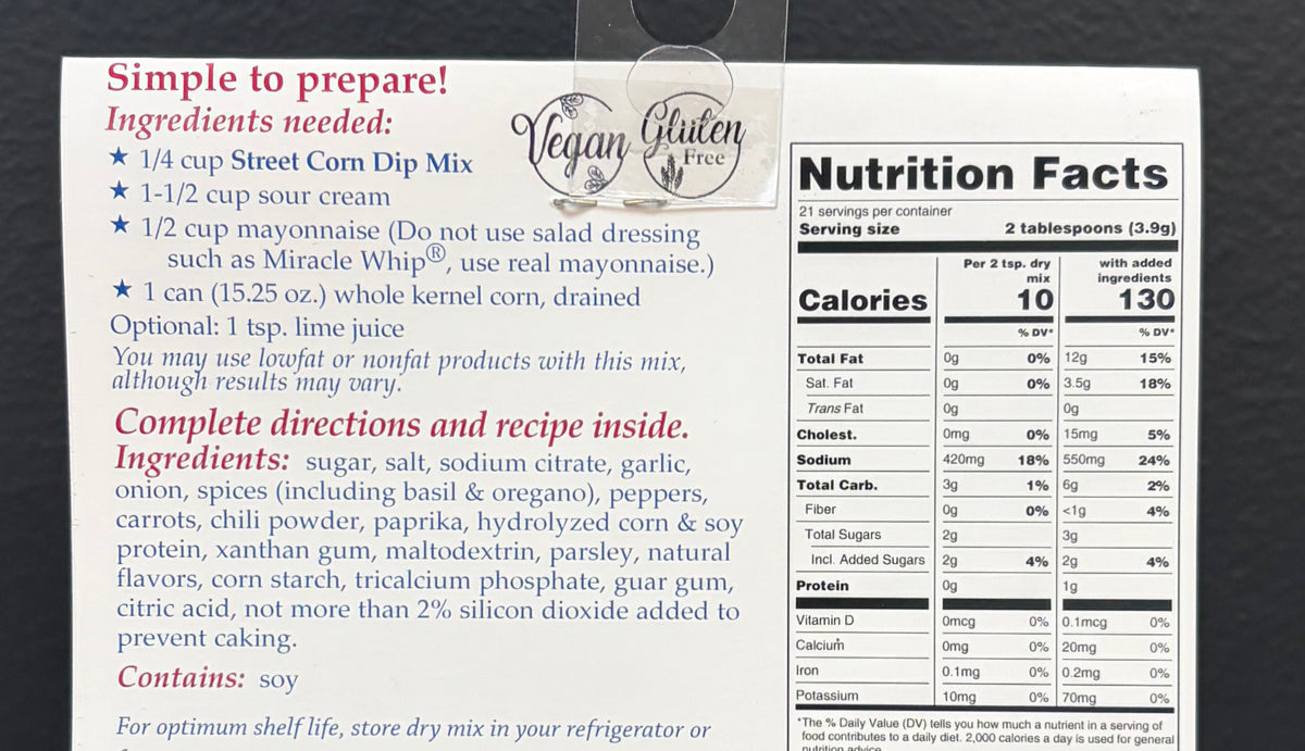 Street Corn Dip Mix