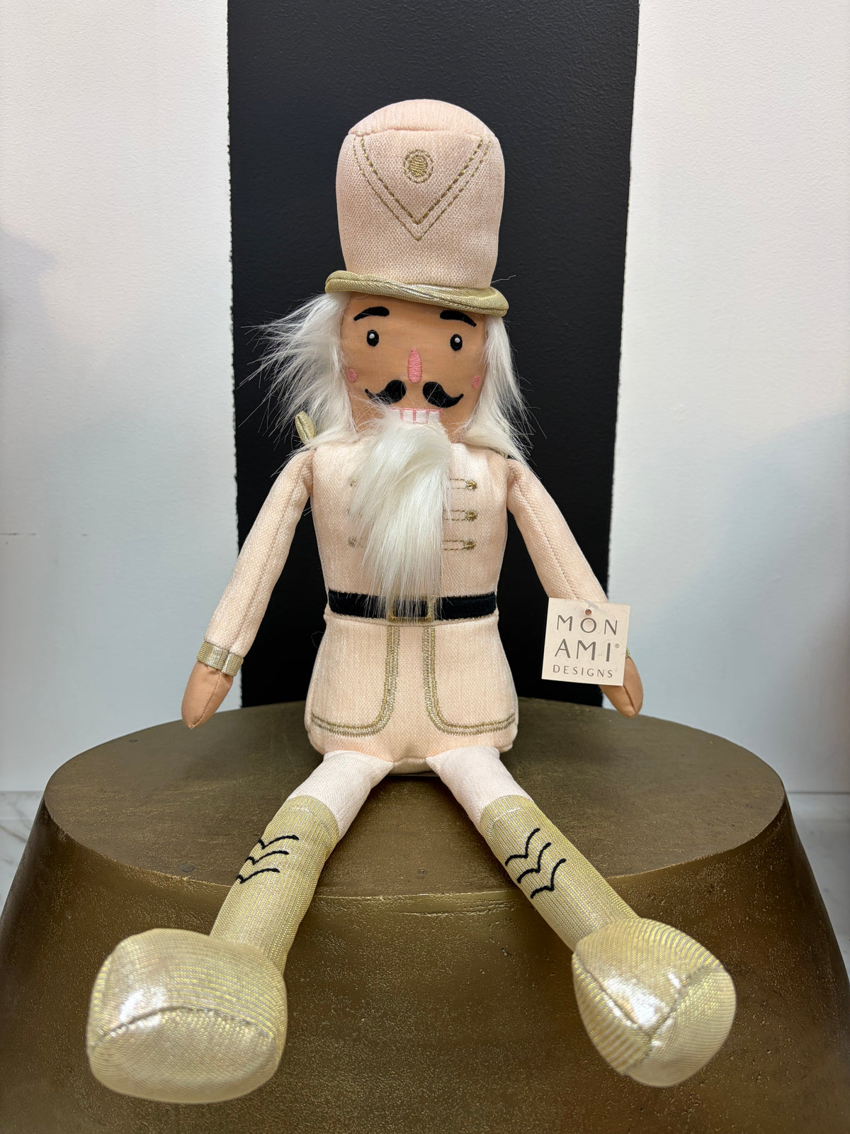 Cream & Gold Nutcracker Plush Toy