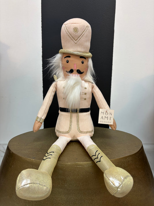 Cream & Gold Nutcracker Plush Toy