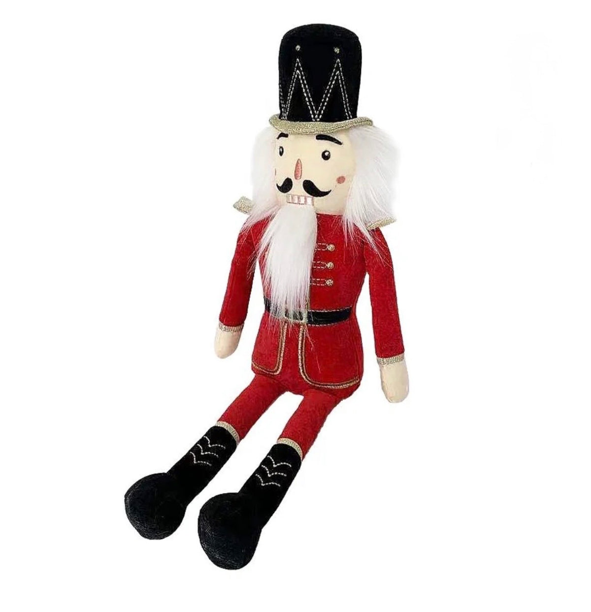 Nutcracker Shelf Sitter Plush Toy Red