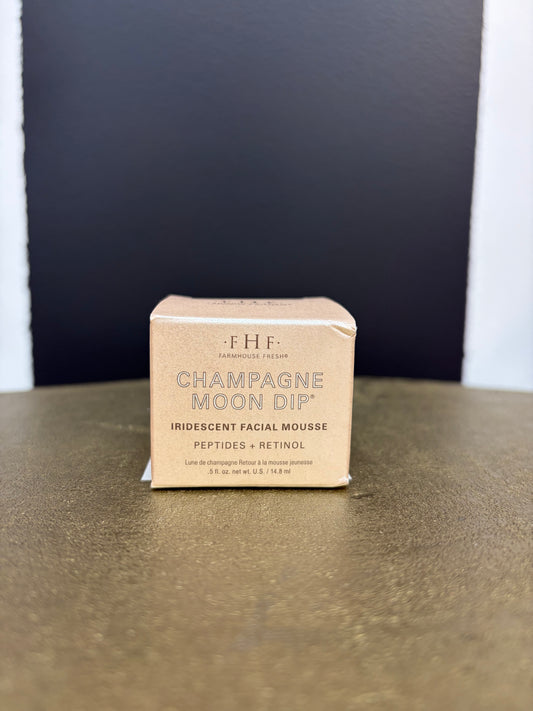 Champagne Mini Iridescent Moon Dip Facial Mousse