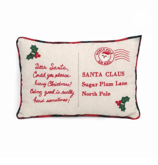 Dear Santa Accent Pillow Plush