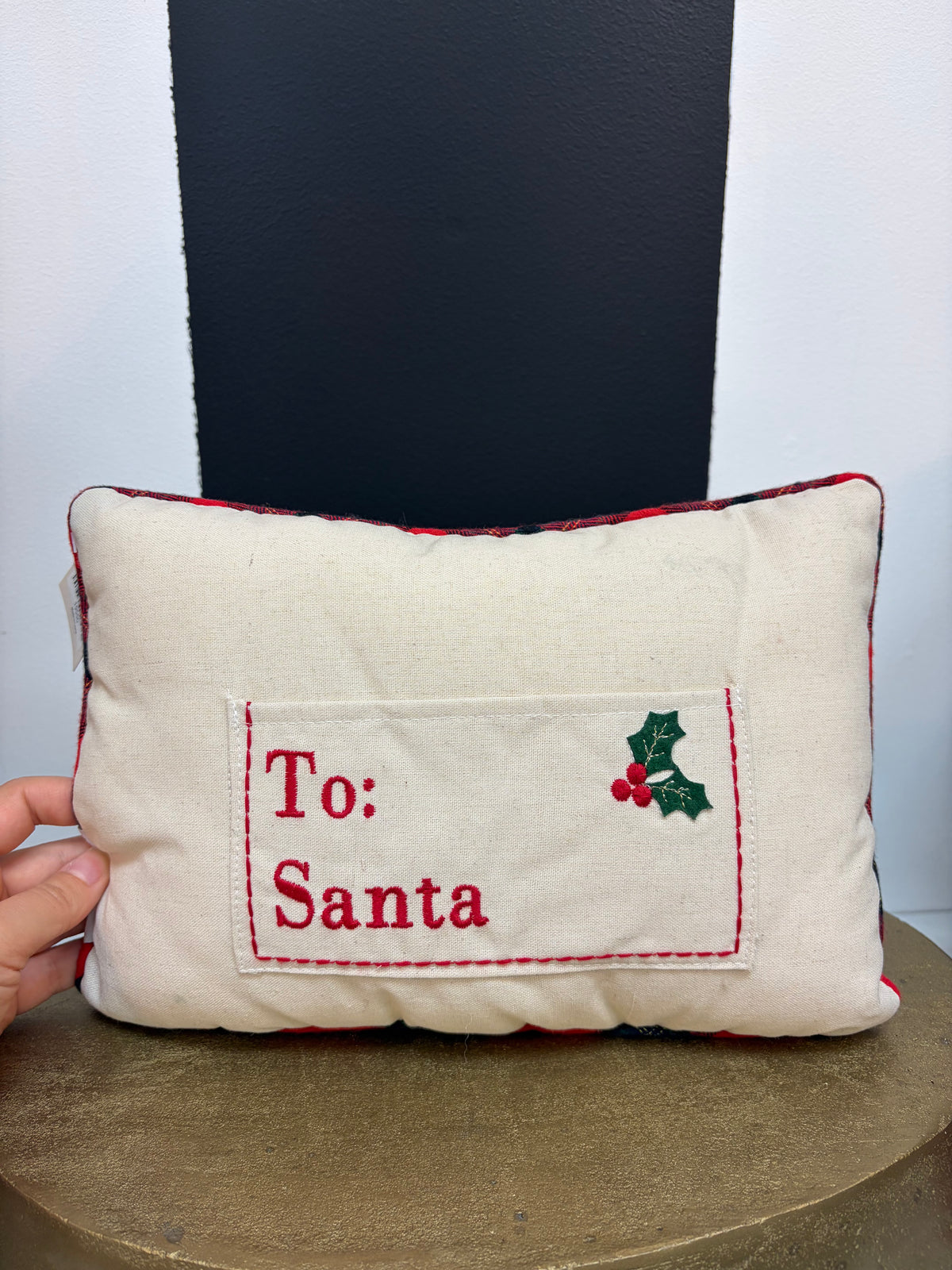 Dear Santa Accent Pillow Plush