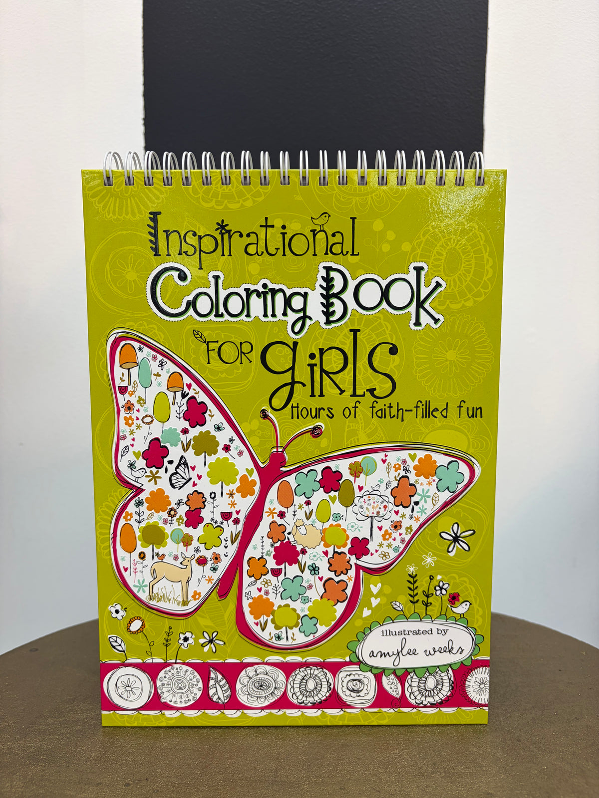 Inspirational Coloring Book for Girls Wirebound