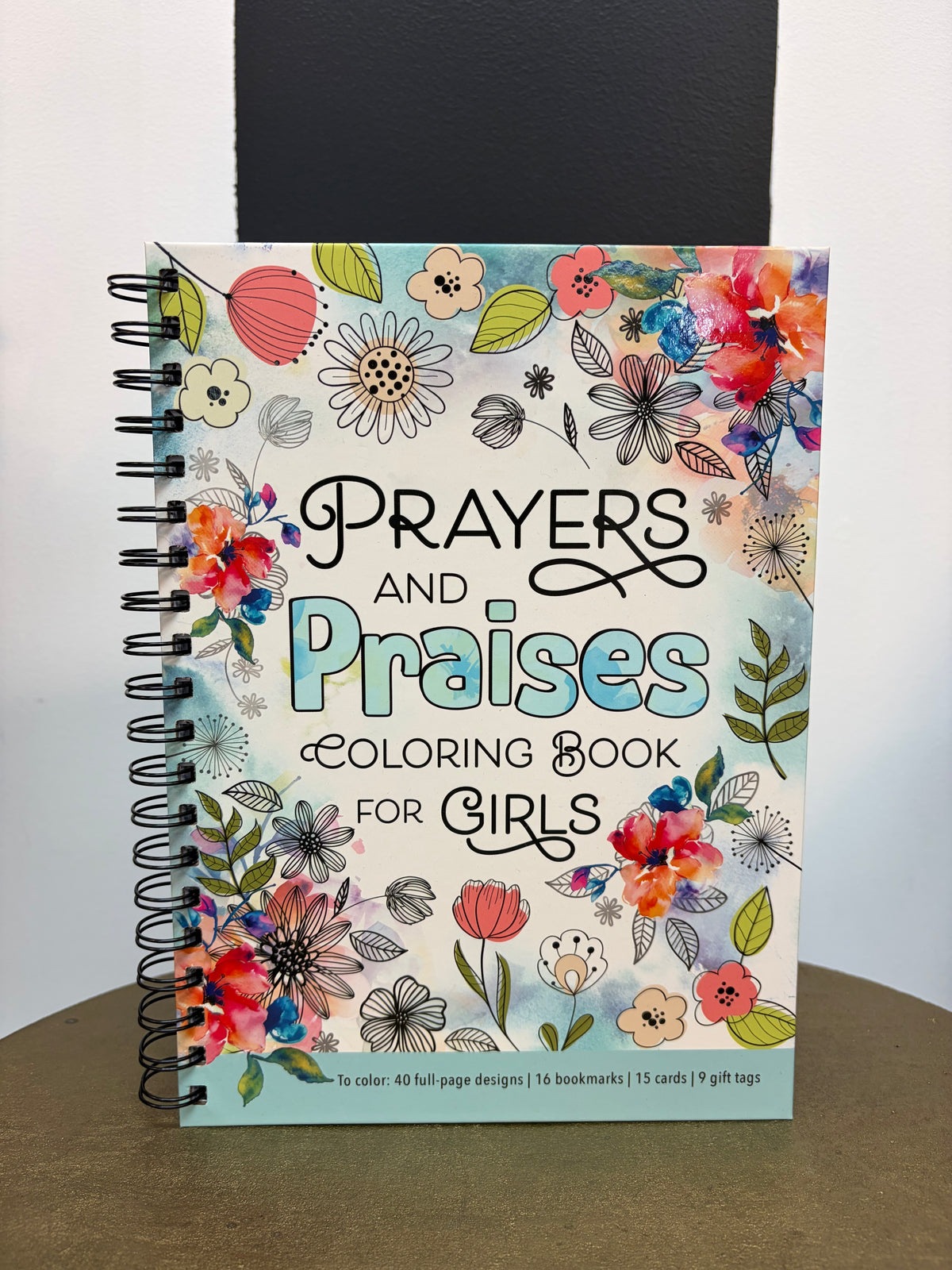 Coloring Book Spiral Prayers & Praises Girls