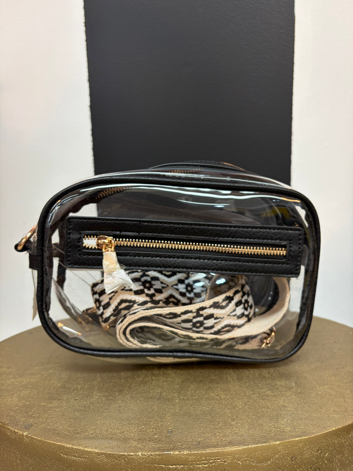 Clear Bag w/ Two Zipper Entry