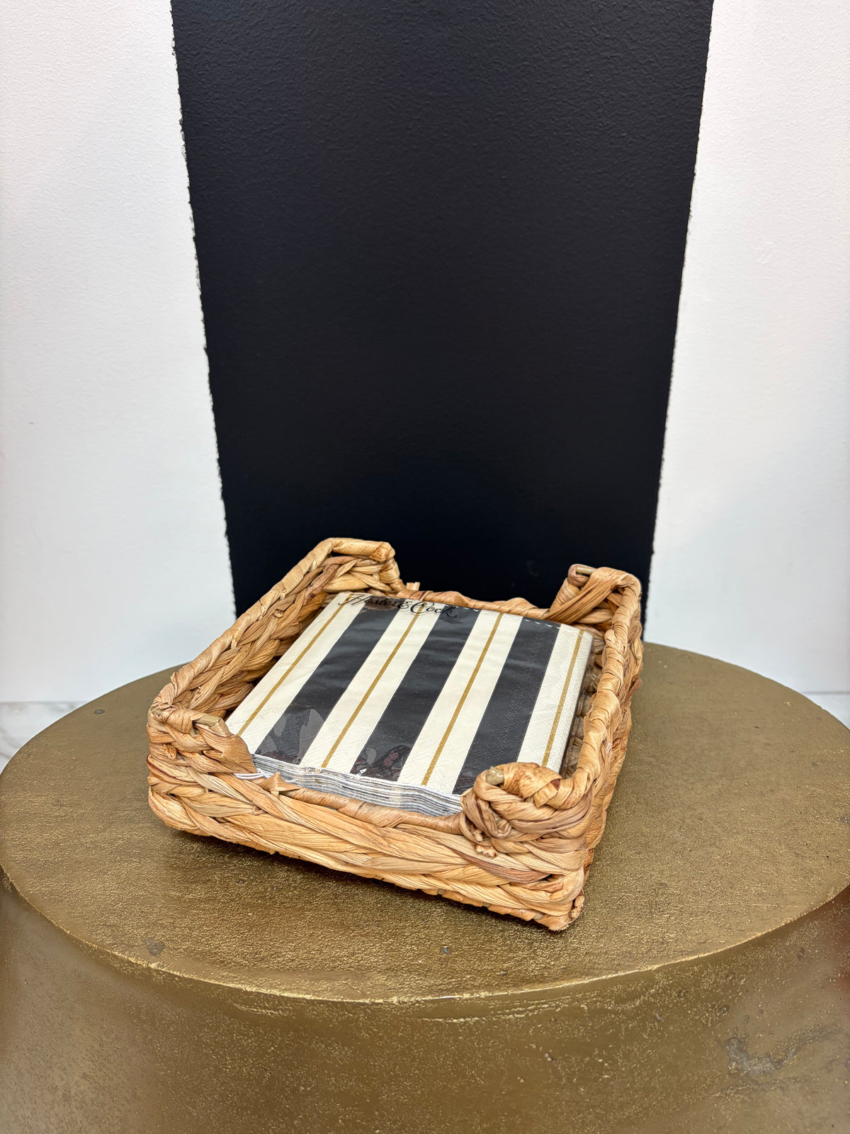 Bamboo Beverage Napkin Tray