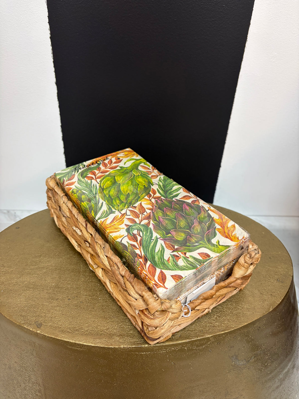 Bamboo Guest Towel Tray
