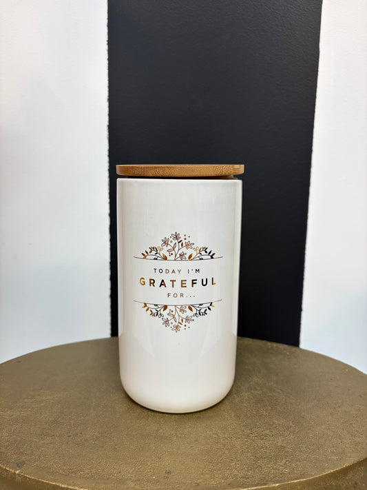 Gratitude Jar w/ Cards Inside