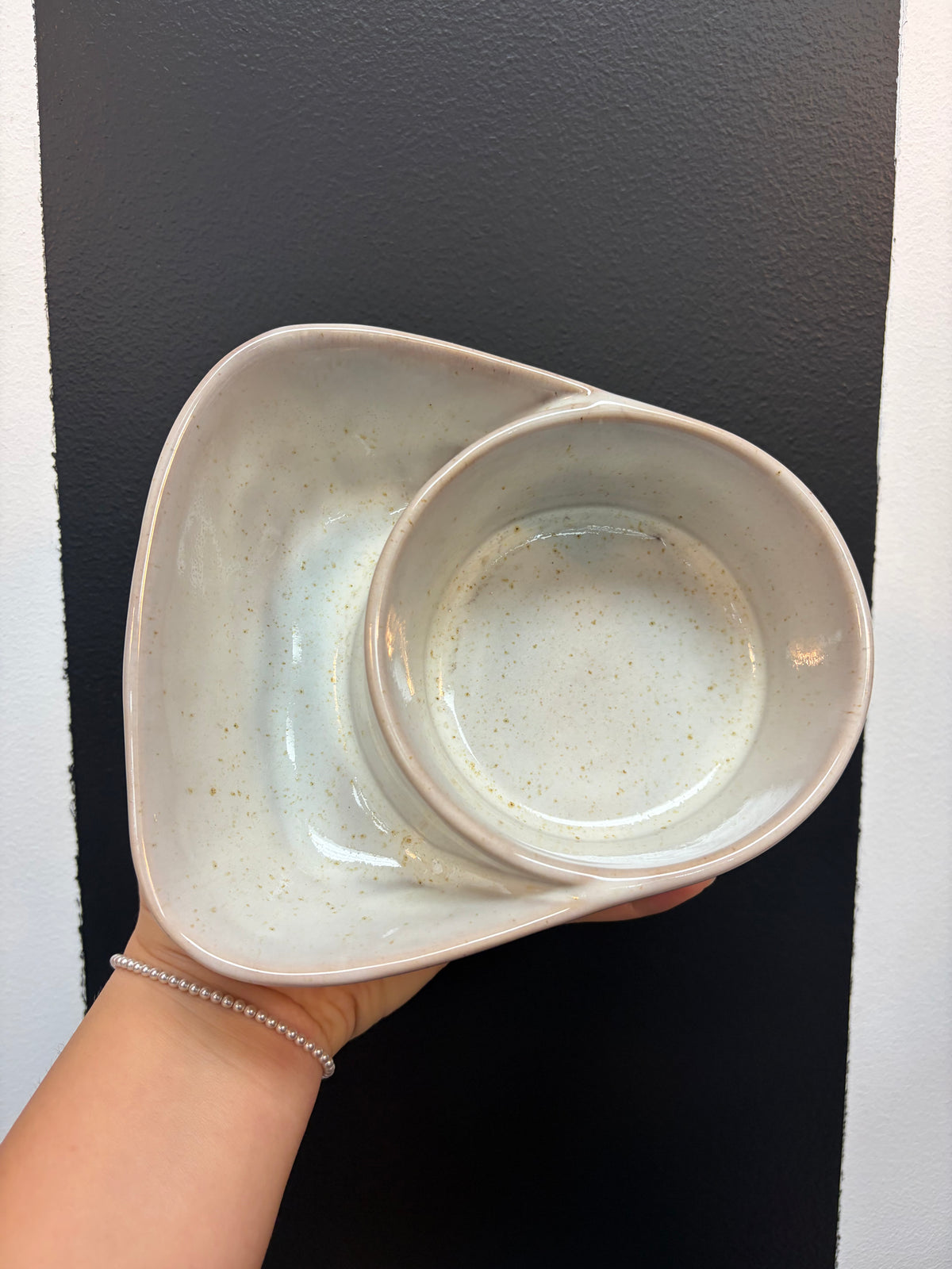 Stoneware Cracker & Soup Bowl
