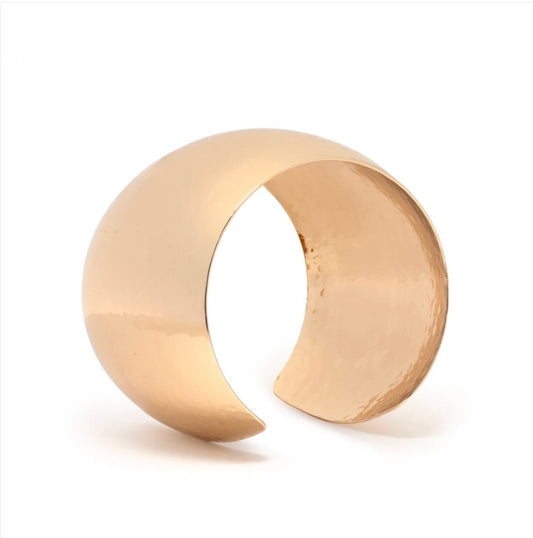 Veronica Gold Wide Cuff Bangle