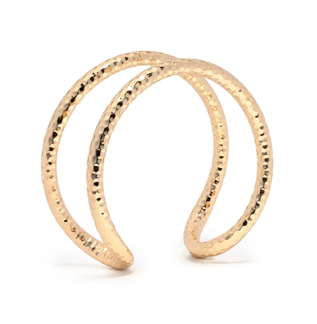 Betsy Gold Open Cuff Bracelet