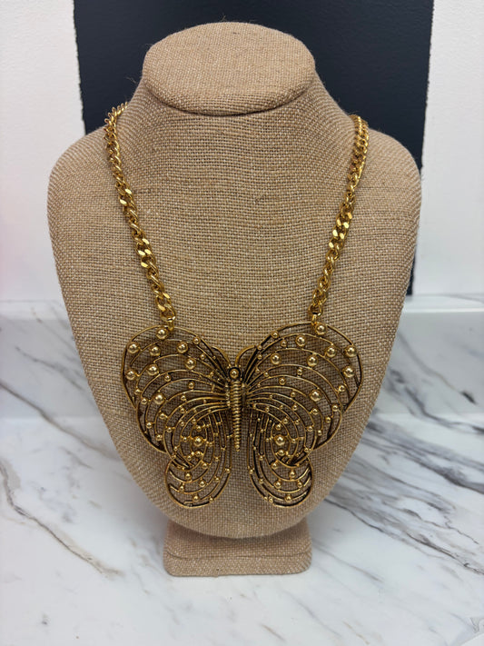 Butterfly Open Stripe Necklace