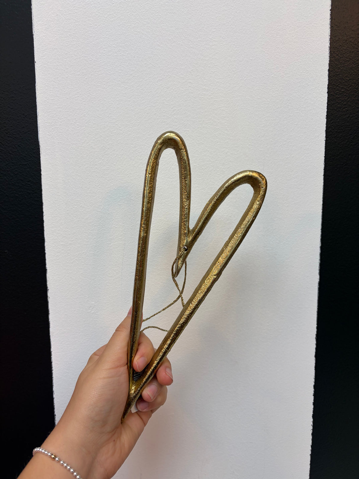 Gold Large Heart Ornament