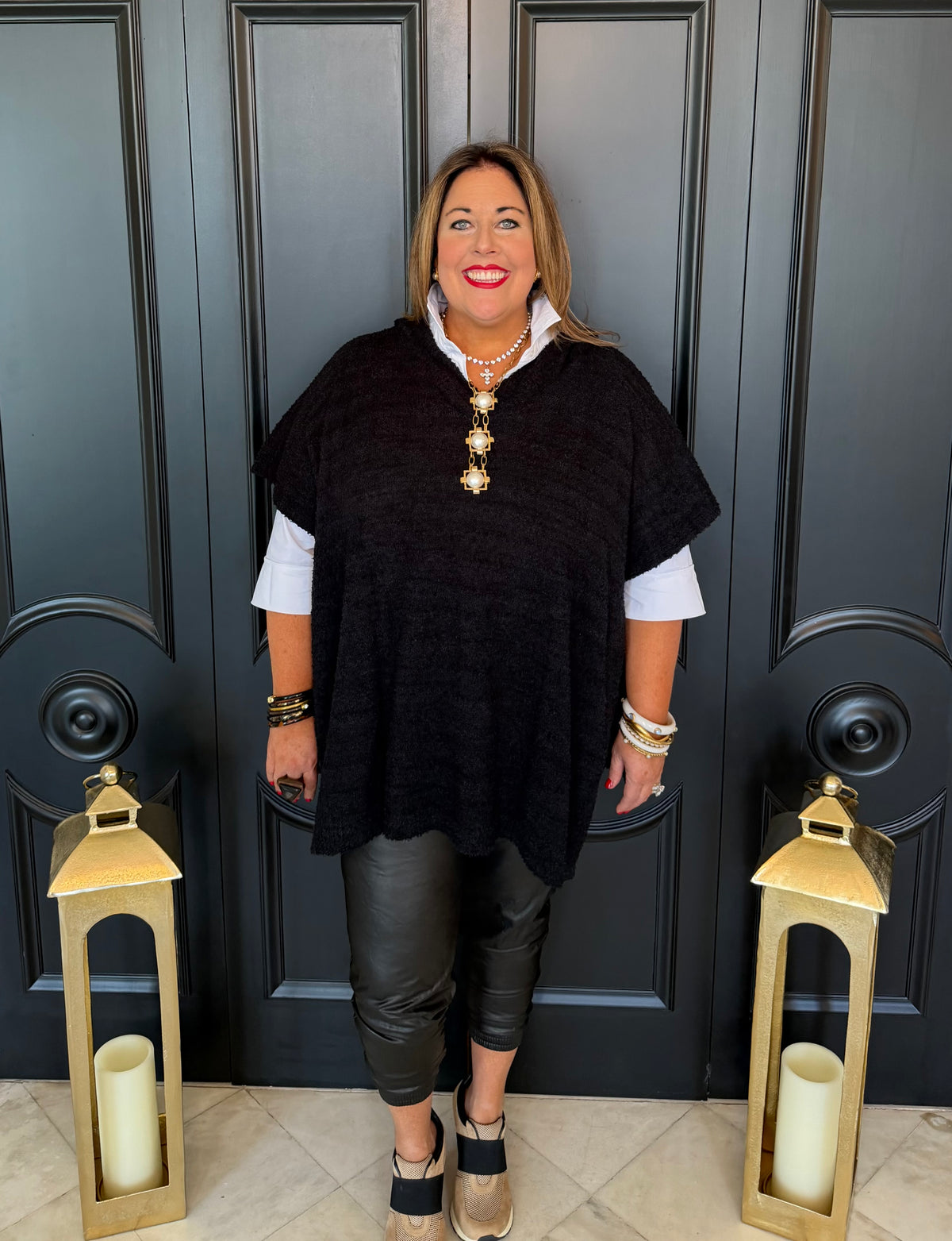 Always Cozy Hooded Poncho