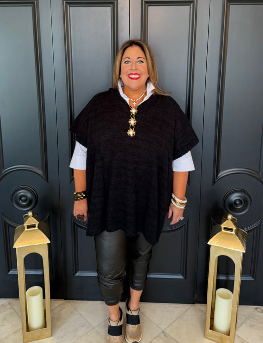 Always Cozy Hooded Poncho