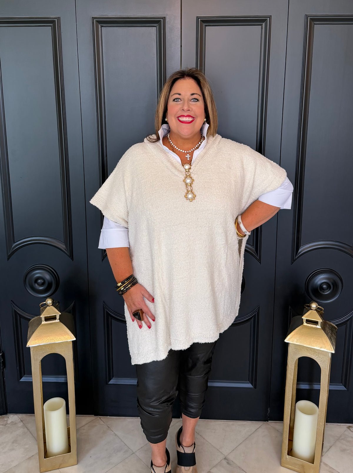 Always Cozy Hooded Poncho