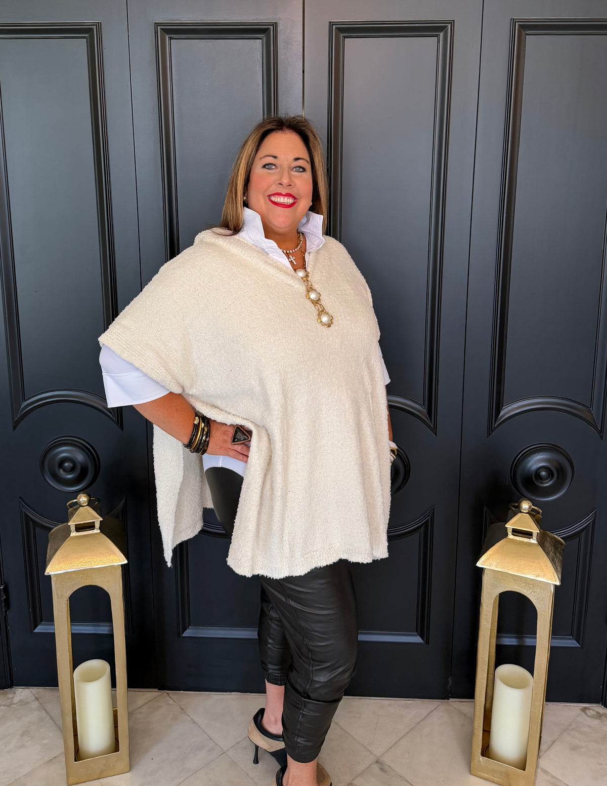 Always Cozy Hooded Poncho