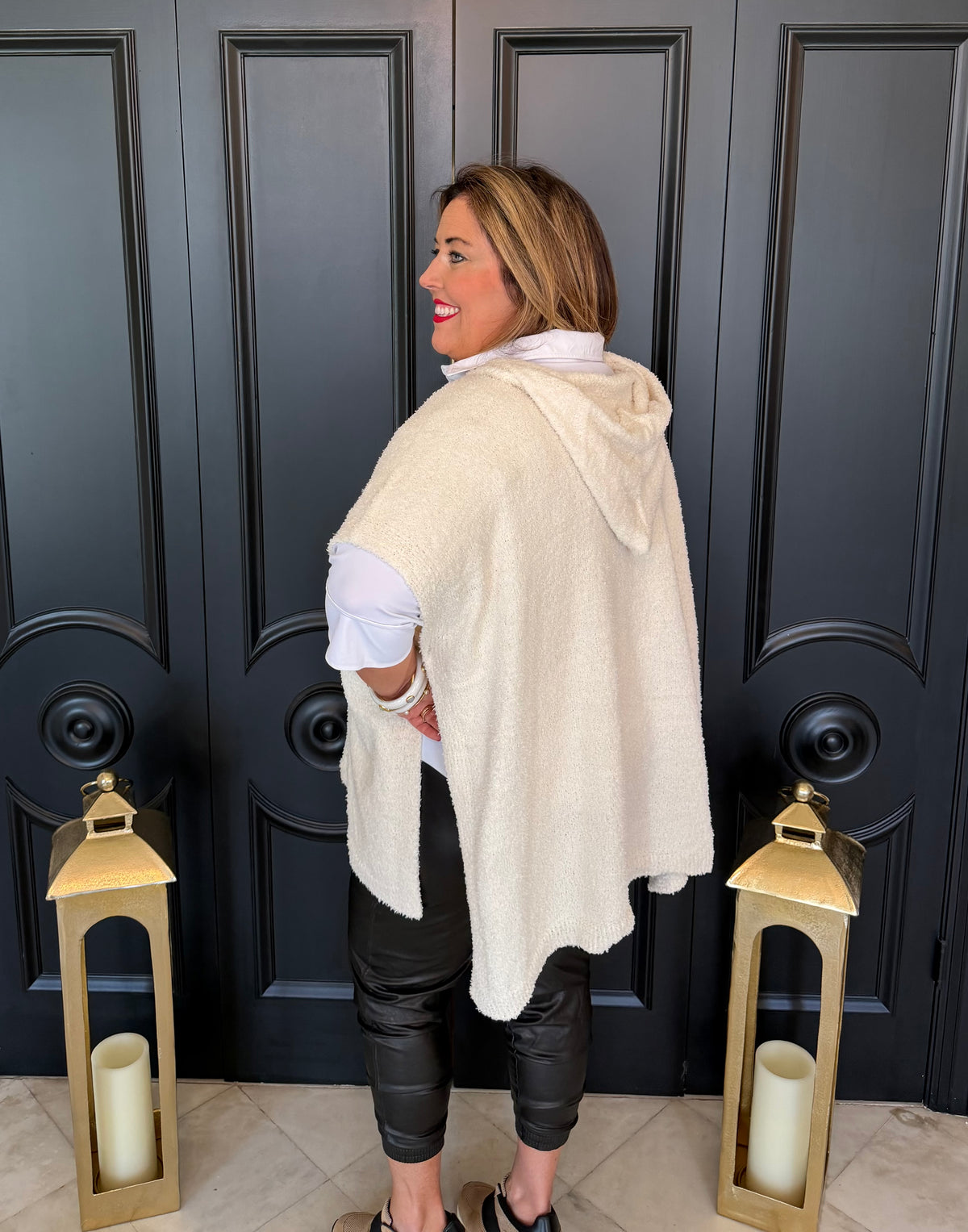Always Cozy Hooded Poncho