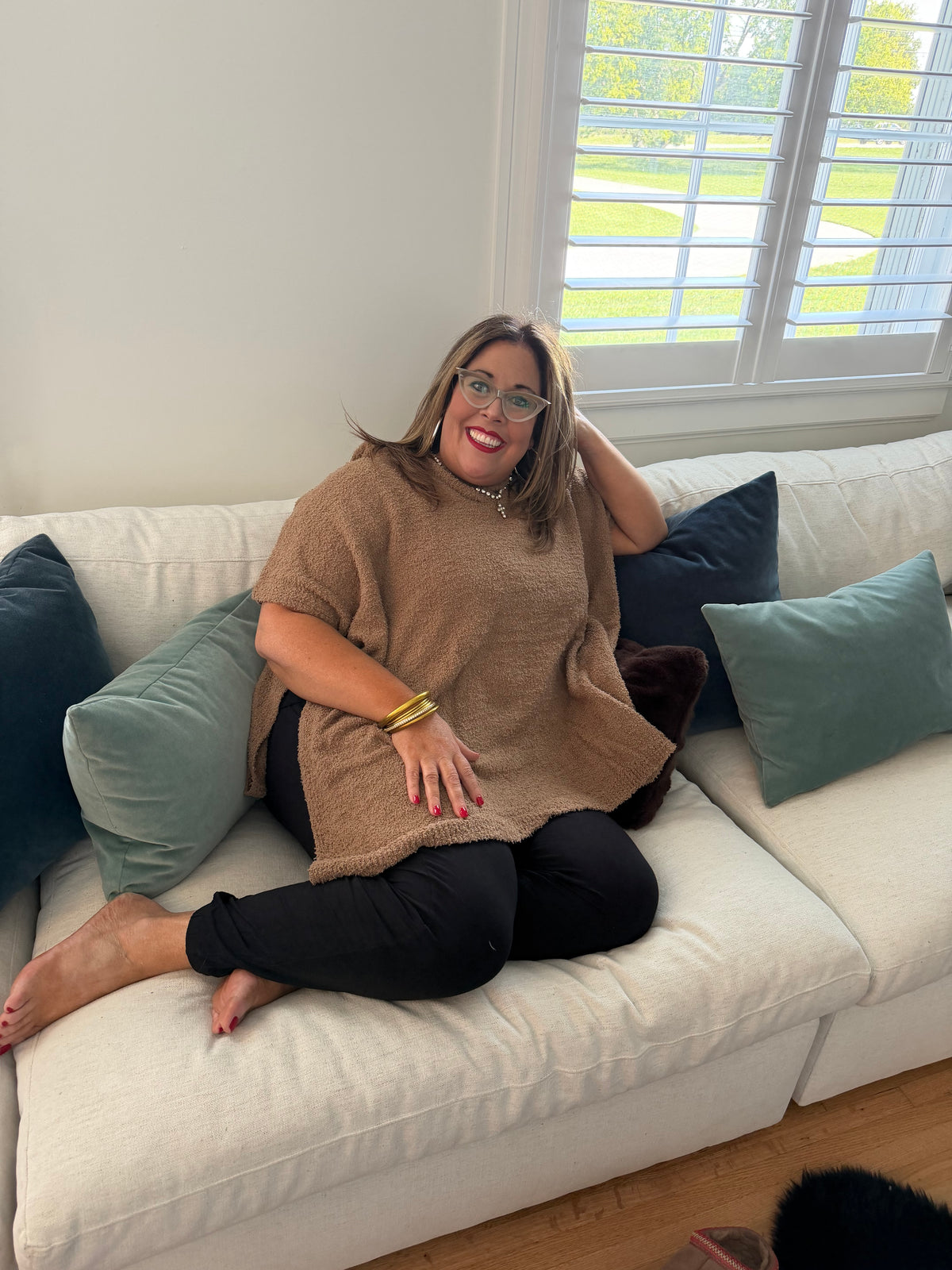 Always Cozy Hooded Poncho