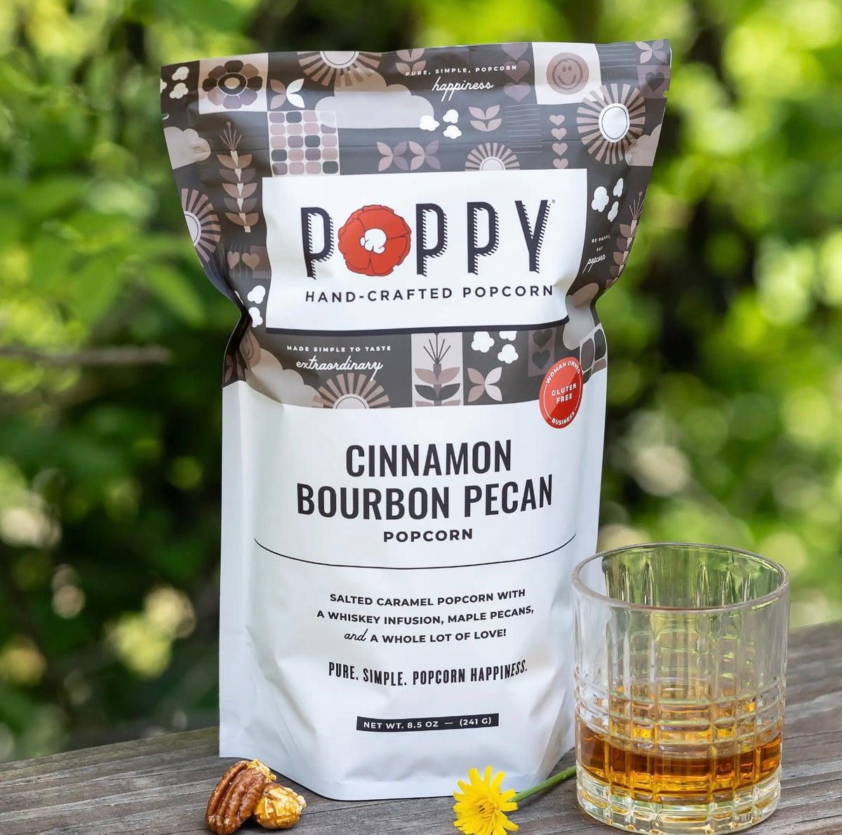 Cinnamon Bourbon Pecan Popcorn