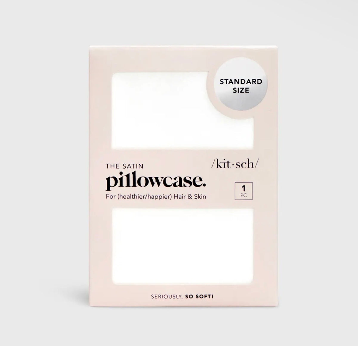 Ivory Satin Standard Pillowcase