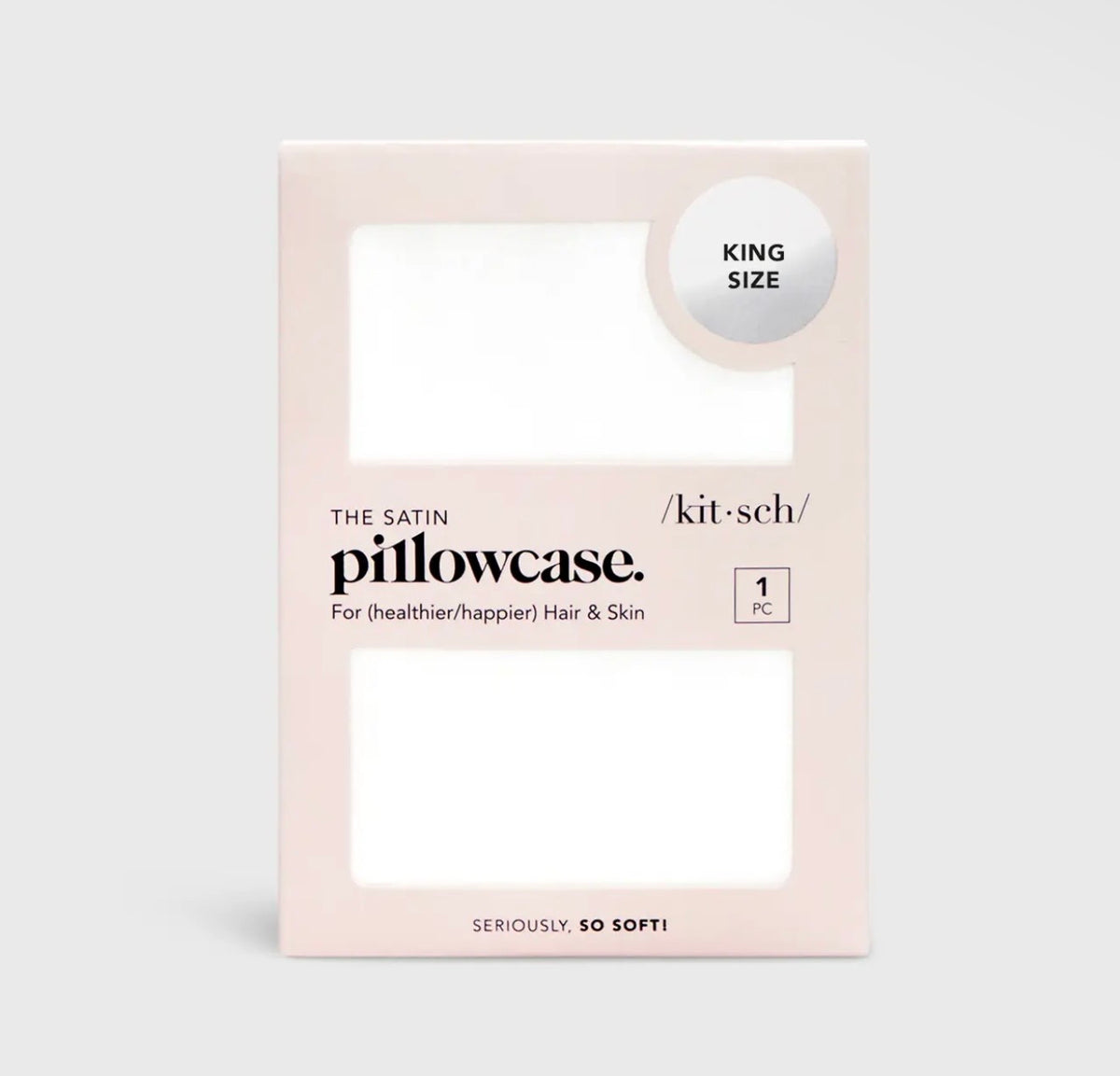 Ivory Satin King Pillowcase