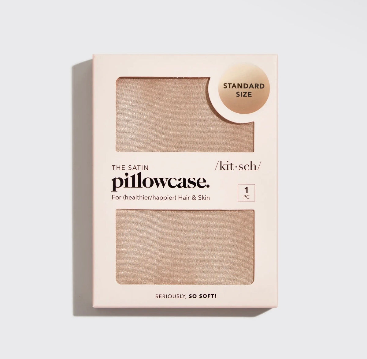 Champagne Satin Standard Pillowcase