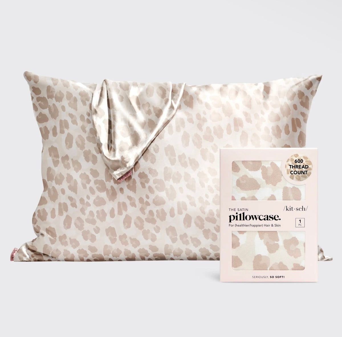 Leopard Satin Standard Pillowcase