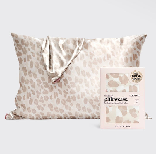 Leopard Satin Standard Pillowcase