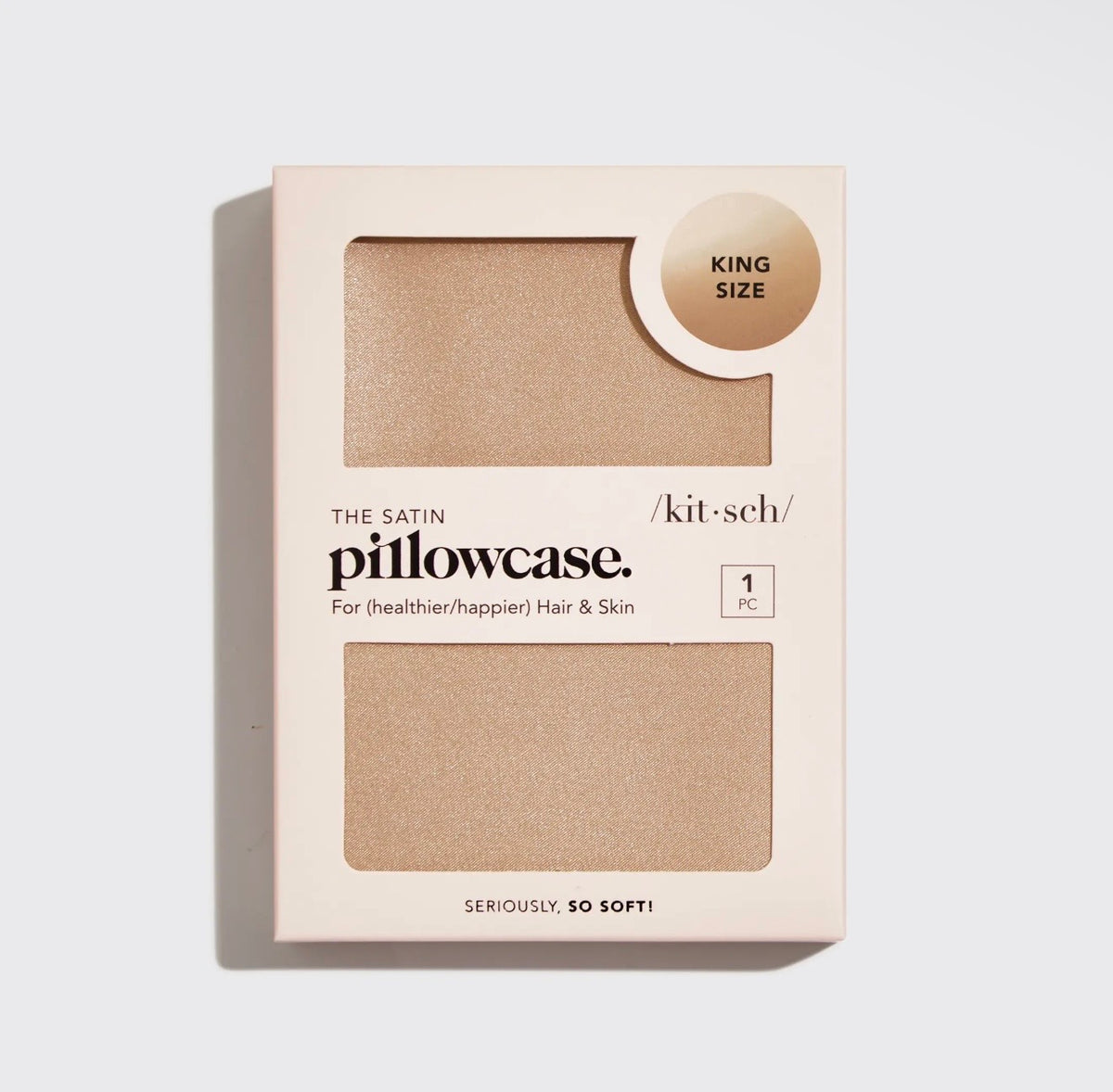 Champagne Satin King Pillowcase