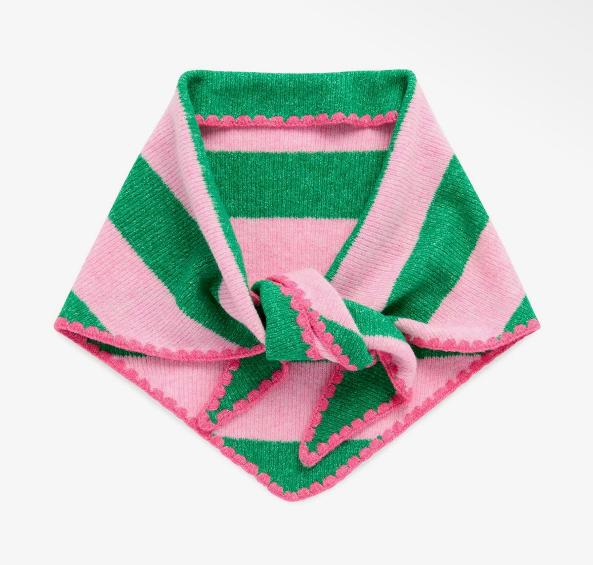 Green Joy Small Triangle Scarf