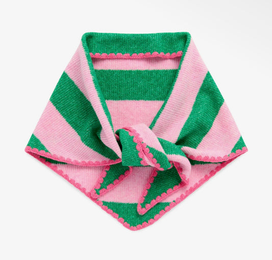 Green Joy Small Triangle Scarf