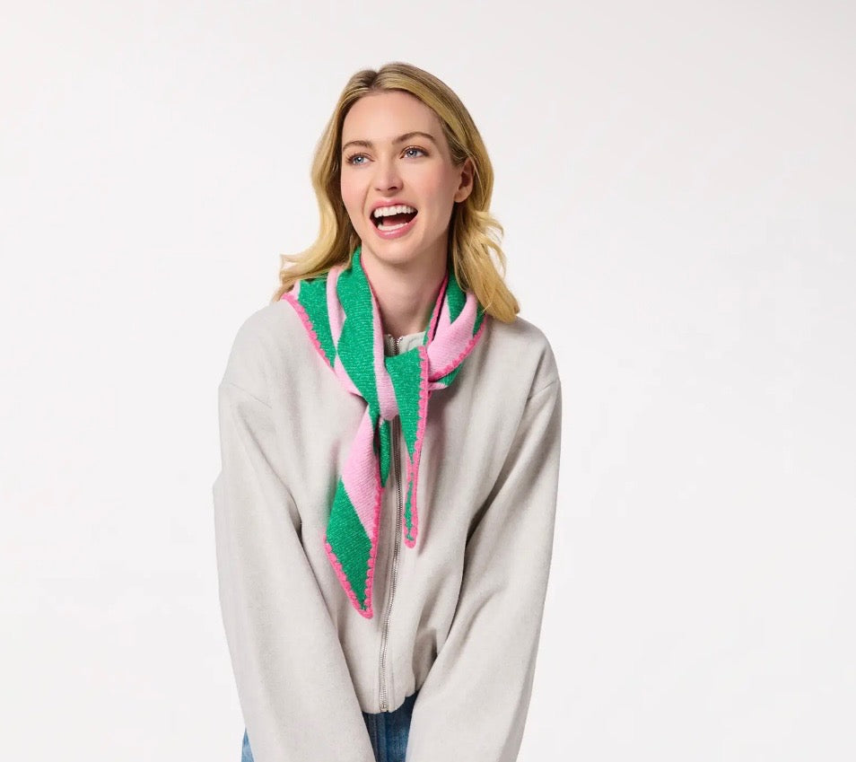Green Joy Small Triangle Scarf