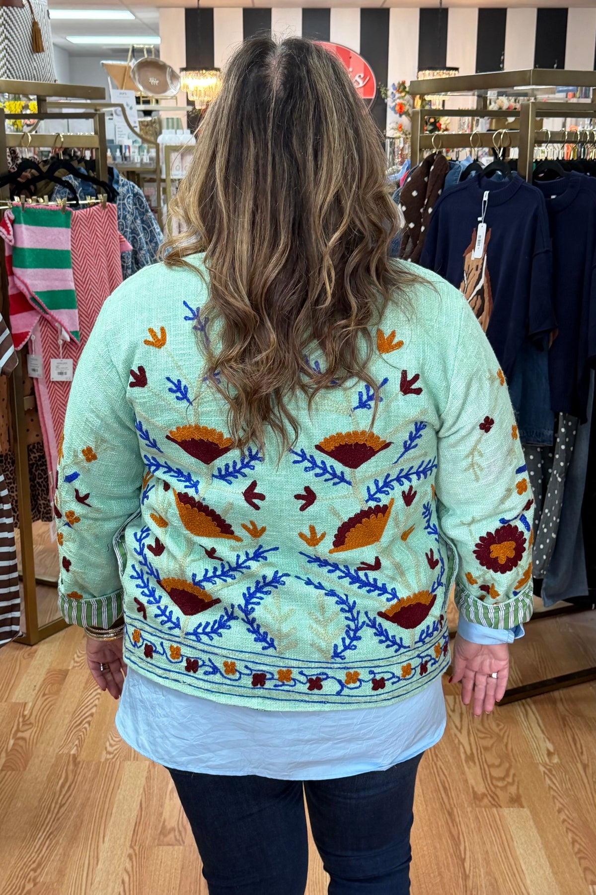 Green Suzani Jacket