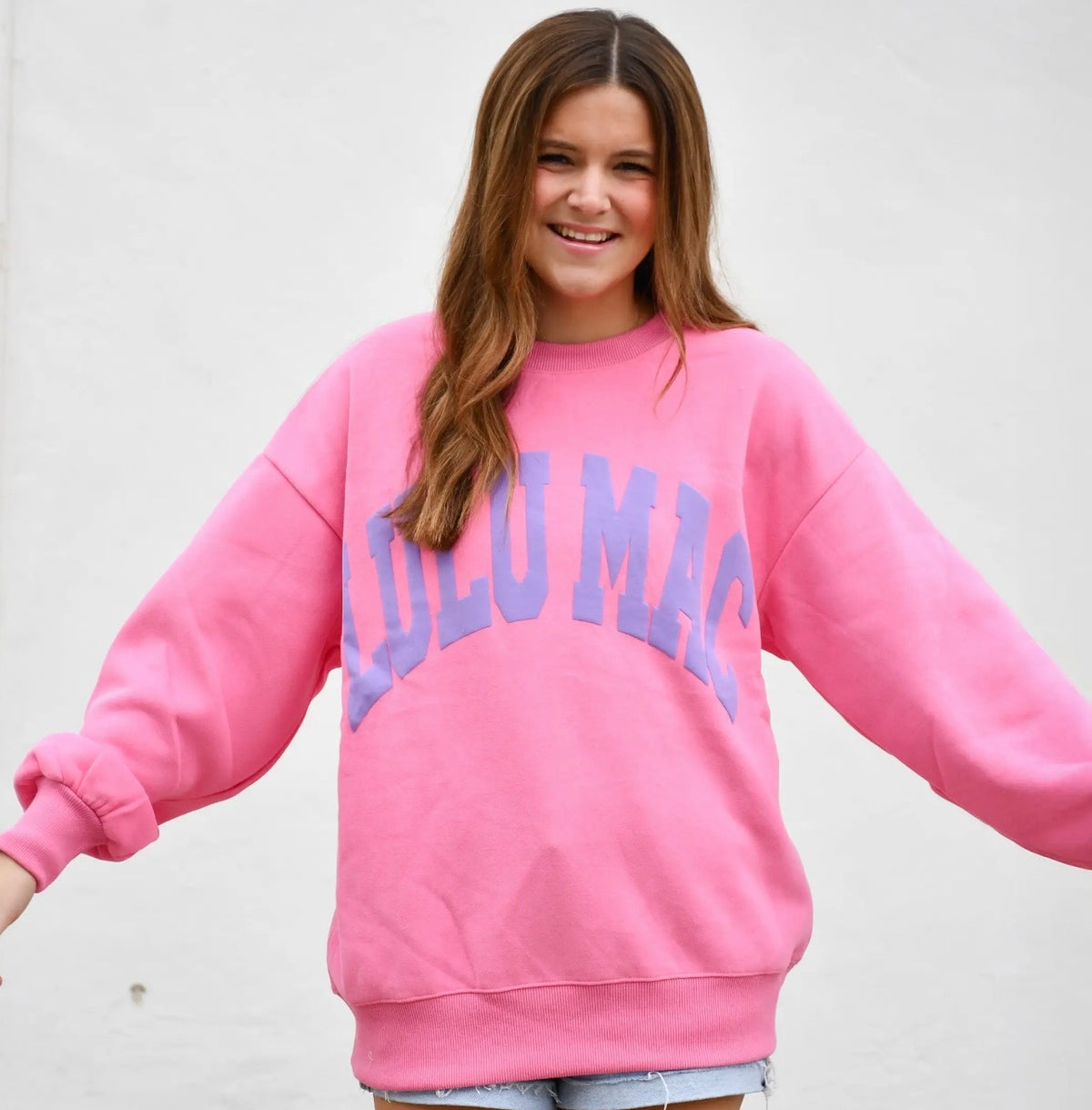Pink / Purple Puff LULU MAC Sweatshirt