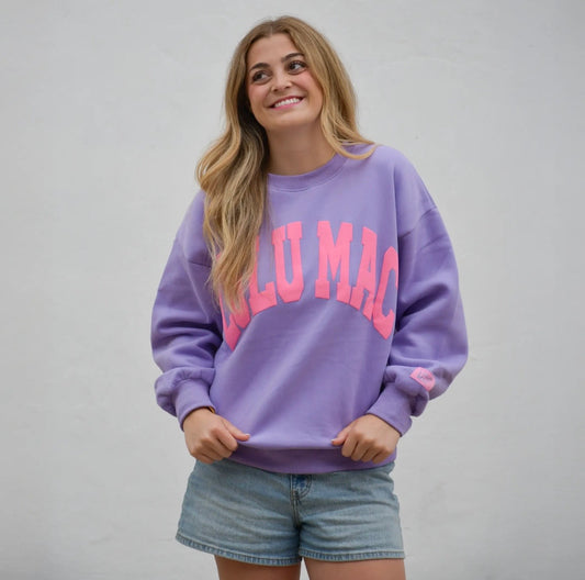 Purple / Pink Puff LULU MAC Sweatshirt
